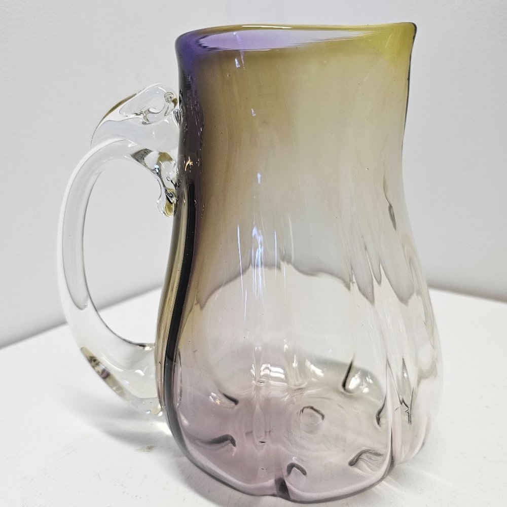 Hand blown Signed Pitcher